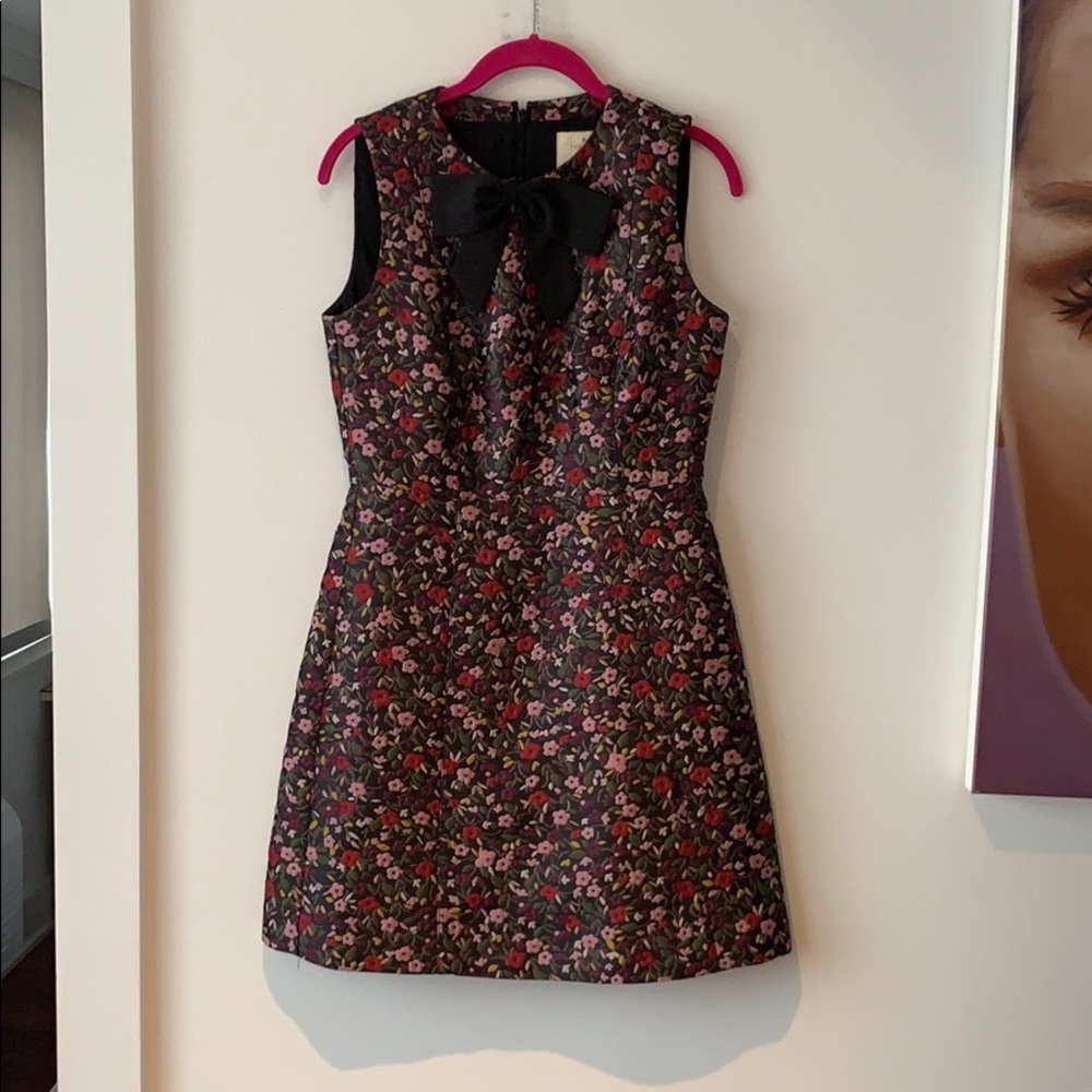 Kate Spade boho jacquard floral mini dress 2 - Picture 4 of 7